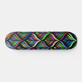 Abstracte regenboog voor vouwkleuren persoonlijk skateboard (Horizontaal)