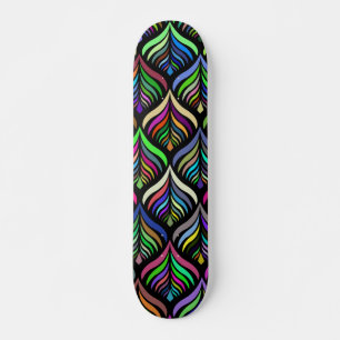 Abstracte regenboog voor vouwkleuren persoonlijk skateboard