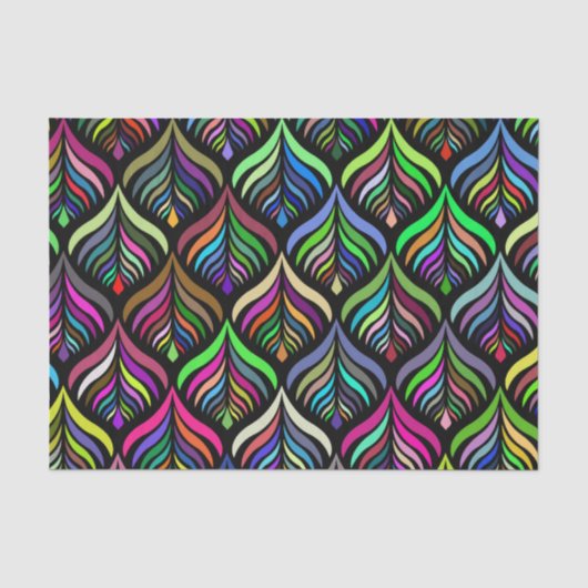 Abstracte regenboog voor vouwkleuren tissuepapier (Voorkant)
