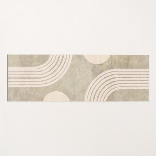 Abstracte regenboog yogamat (Voorkant (horizontaal))