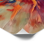 Abstracte regenboogbarst van kleur perfect poster (Hoek)