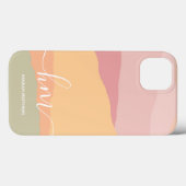 Abstracte Regenboogberg Aquarel Landschap   Case-Mate iPhone Case (Achterkant (horizontaal))