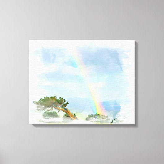 *~* Abstracte regenboogbergen Ocean Artsy AR11 Canvas Afdruk (Voorkant)
