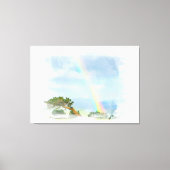 *~* Abstracte regenboogbergen Ocean Artsy AR11 Canvas Afdruk (Voorkant)