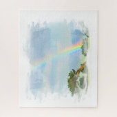 *~* Abstracte regenboogbergen Ocean Artsy AR11 Legpuzzel (Verticaal)