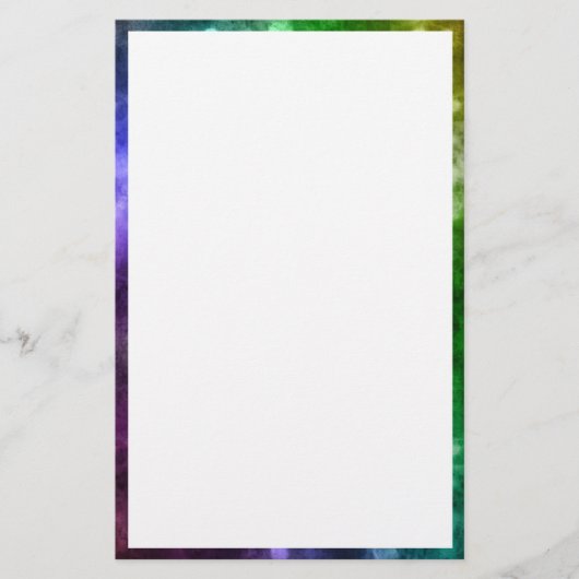 Abstracte regenboogbokeh briefpapier (Voorkant)