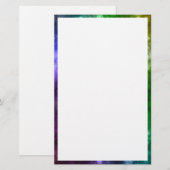 Abstracte regenboogbokeh briefpapier (Voorkant / Achterkant)