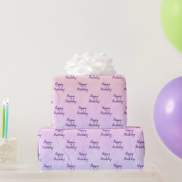 Abstracte regenboogdag cadeaupapier