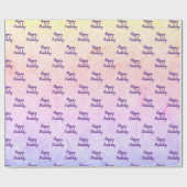 Abstracte regenboogdag cadeaupapier (Vlak)