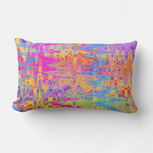 Abstracte regenboogdans buitenkussen (Voorkant)