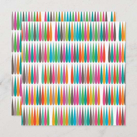 Abstracte regenboogdruppels kleurrijk modern patro (Voorkant / Achterkant)