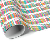 Abstracte regenboogdruppels kleurrijk modern patro cadeaupapier (Rol Hoek)