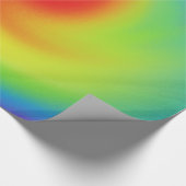 Abstracte regenbooggolfkunst kool cadeaupapier (Hoek)