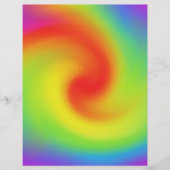 Abstracte regenbooggolfkunst kool flyer (Voorkant)