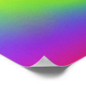 Abstracte regenbooggolfkunst kool poster (Hoek)