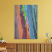 Abstracte Regenbooggomboom Canvas Afdruk (Insitu (Woonkamer))