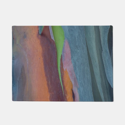 Abstracte Regenbooggomboom Deurmat (Voorkant)