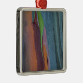 Abstracte Regenbooggomboom Metalen Ornament (Rechts)