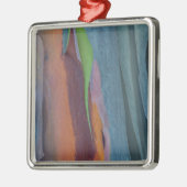 Abstracte Regenbooggomboom Metalen Ornament (Links)