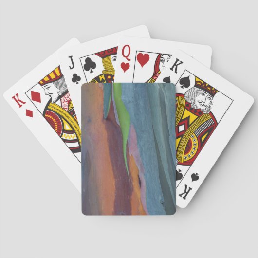 Abstracte Regenbooggomboom Pokerkaarten (Achterkant)