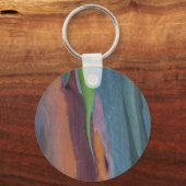 Abstracte Regenbooggomboom Sleutelhanger (Voorkant)