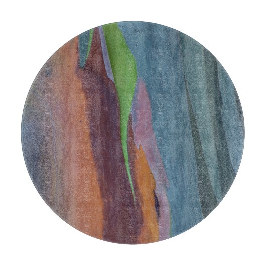 Abstracte Regenbooggomboom Snijplank (Voorkant)