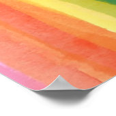 Abstracte regenbooggradiënt poster (Hoek)