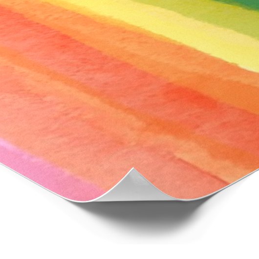 Abstracte regenbooggradiënt poster (Hoek)