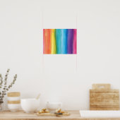 Abstracte regenbooggradiënt poster (Keuken)