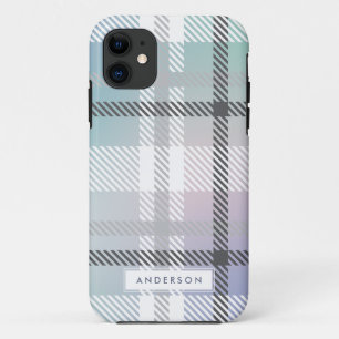 Abstracte regenbooggradiëntplaid Case-Mate iPhone case