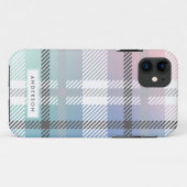 Abstracte regenbooggradiëntplaid Case-Mate iPhone case (Achterkant (horizontaal))