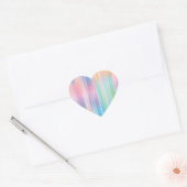 Abstracte regenboogharten hart sticker (Envelop)
