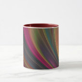 Abstracte regenboogkeramische Mok (Midden)