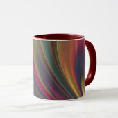 Abstracte regenboogkeramische Mok (Voorkant rechts)
