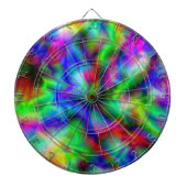 Abstracte regenboogkleuren dartbord (Voorkant)