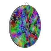Abstracte regenboogkleuren dartbord (Voorkant Links)