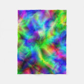 Abstracte regenboogkleuren fleece deken (Voorkant)