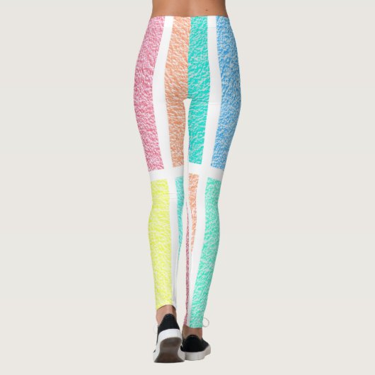 Abstracte regenboogkleuren, leggings (Achterkant)