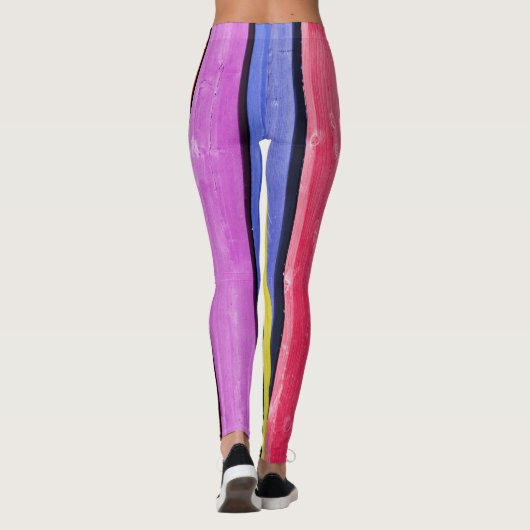 Abstracte regenboogkleuren, leggings (Achterkant)