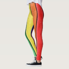 Abstracte regenboogkleuren, leggings