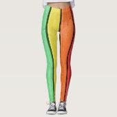 Abstracte regenboogkleuren, leggings (Voorkant)