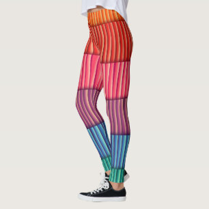 Abstracte regenboogkleuren leggings