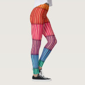 Abstracte regenboogkleuren leggings (Rechts)