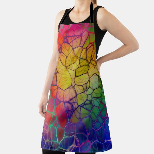 Abstracte regenboogkleuren schort (Insitu)