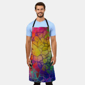 Abstracte regenboogkleuren schort (Gedragen)