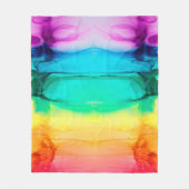 Abstracte regenboogkleurige achtergrond, behang. fleece deken (Voorkant)