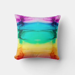 Abstracte regenboogkleurige achtergrond, behang. kussen
