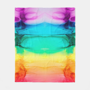 Abstracte regenboogkleurige achtergrond, behang. M Fleece Deken
