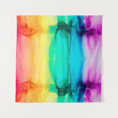 Abstracte regenboogkleurige achtergrond, behang. M Wandkleed (Voorkant (horizontaal))