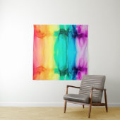 Abstracte regenboogkleurige achtergrond, behang. M Wandkleed (In Situ (horizontaal))